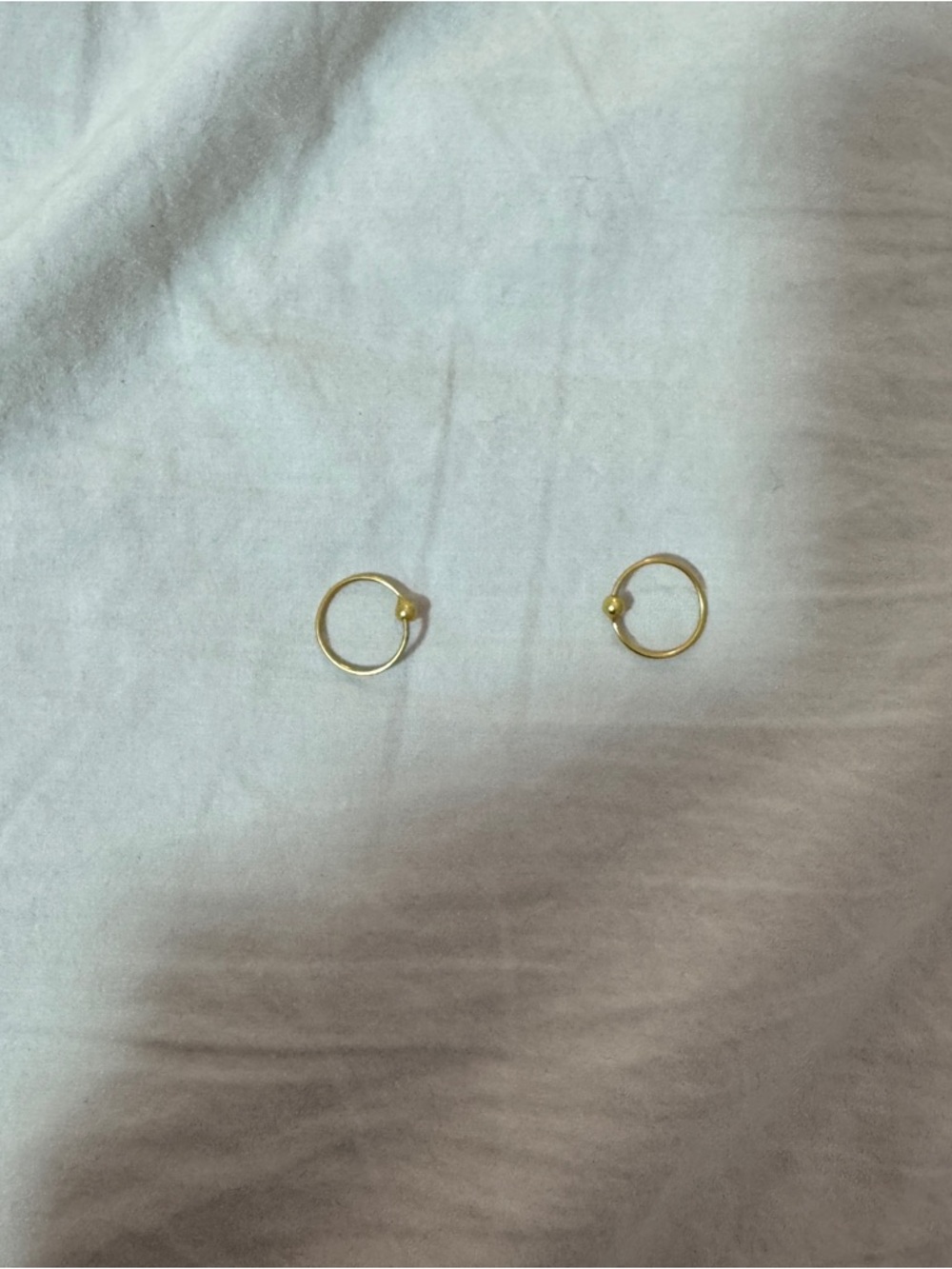 Gold Minimal Bead Hoop Earrings - Classic Everyday Women’s Jewelry